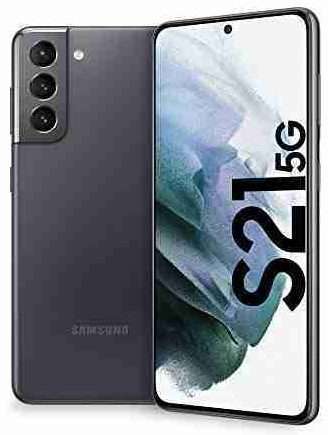 Samsung Smartphone Galaxy S21 5G, Caricatore incluso, Display 6.2" Dynamic AMOLED 2X, 4 fotocamere, 128 GB, RAM 8GB, 4000mAh, Dual SIM + eSIM, (2021) [Versione Italiana], Phantom Gray